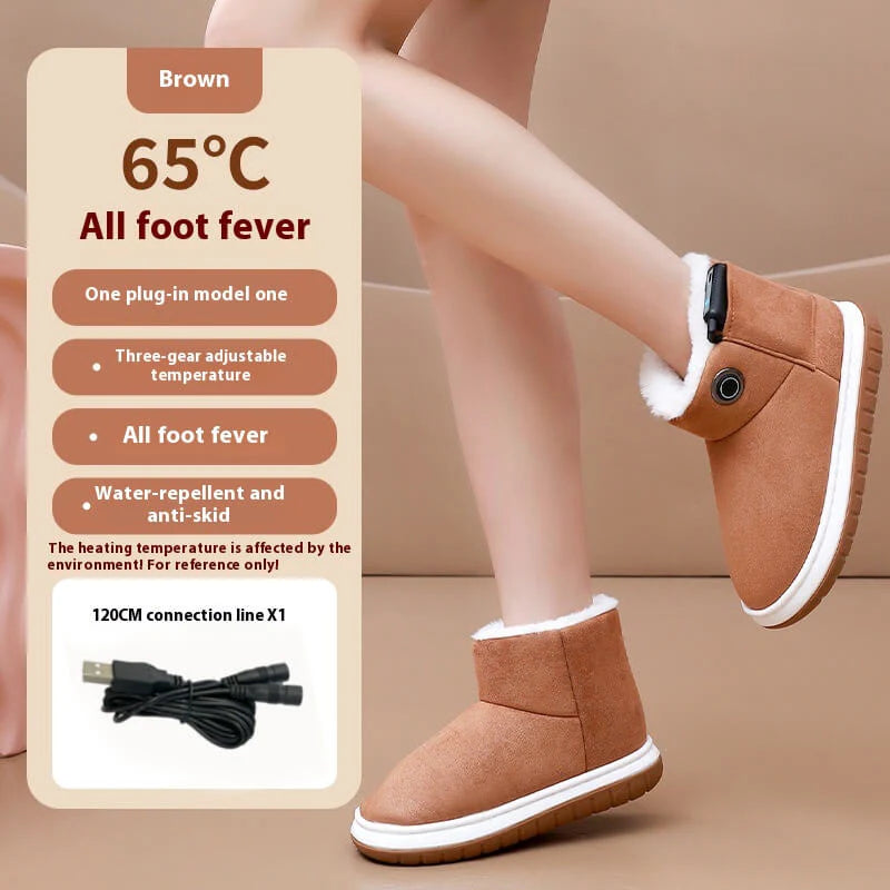 Electric Heating Boots – USB Heated Cotton Shoes