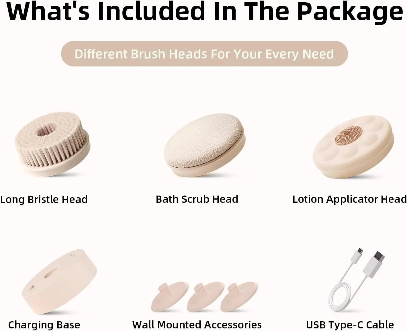 Electric Back Scrubber for Bathing