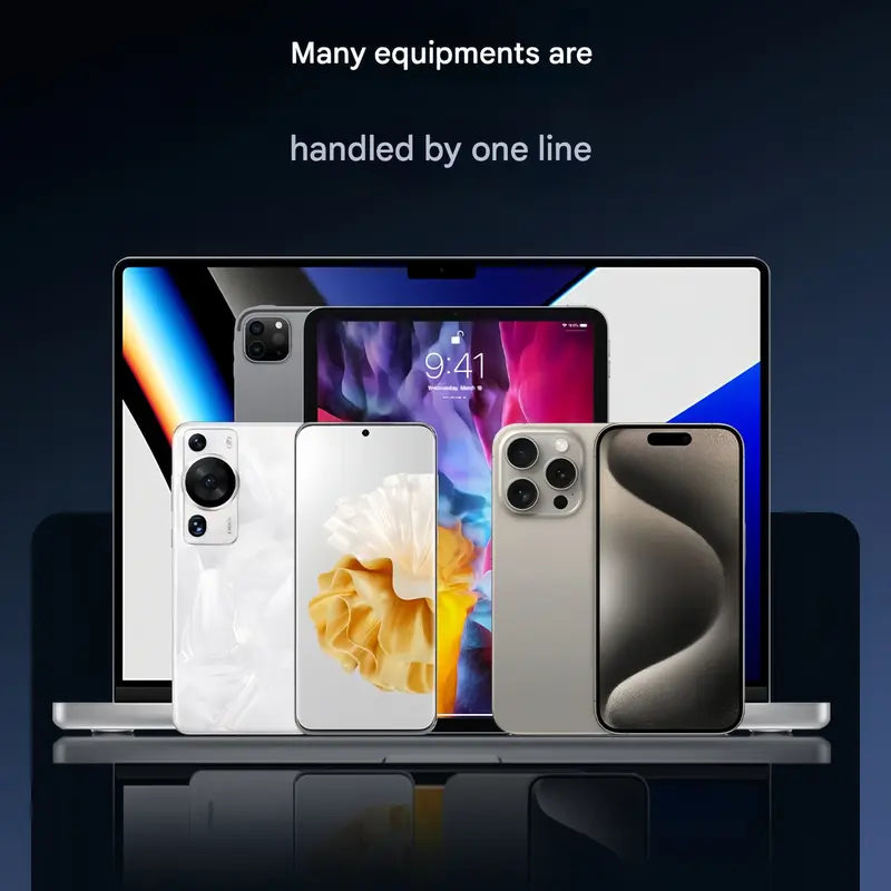 Invisible Holder Charger Cable with Stand, 240w super fast charging 2-in-1 Fast Charging Cord